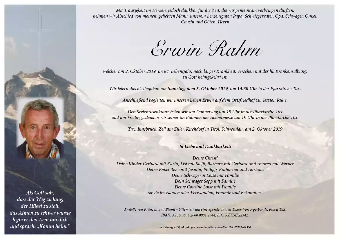 Parte von Erwin Rahm